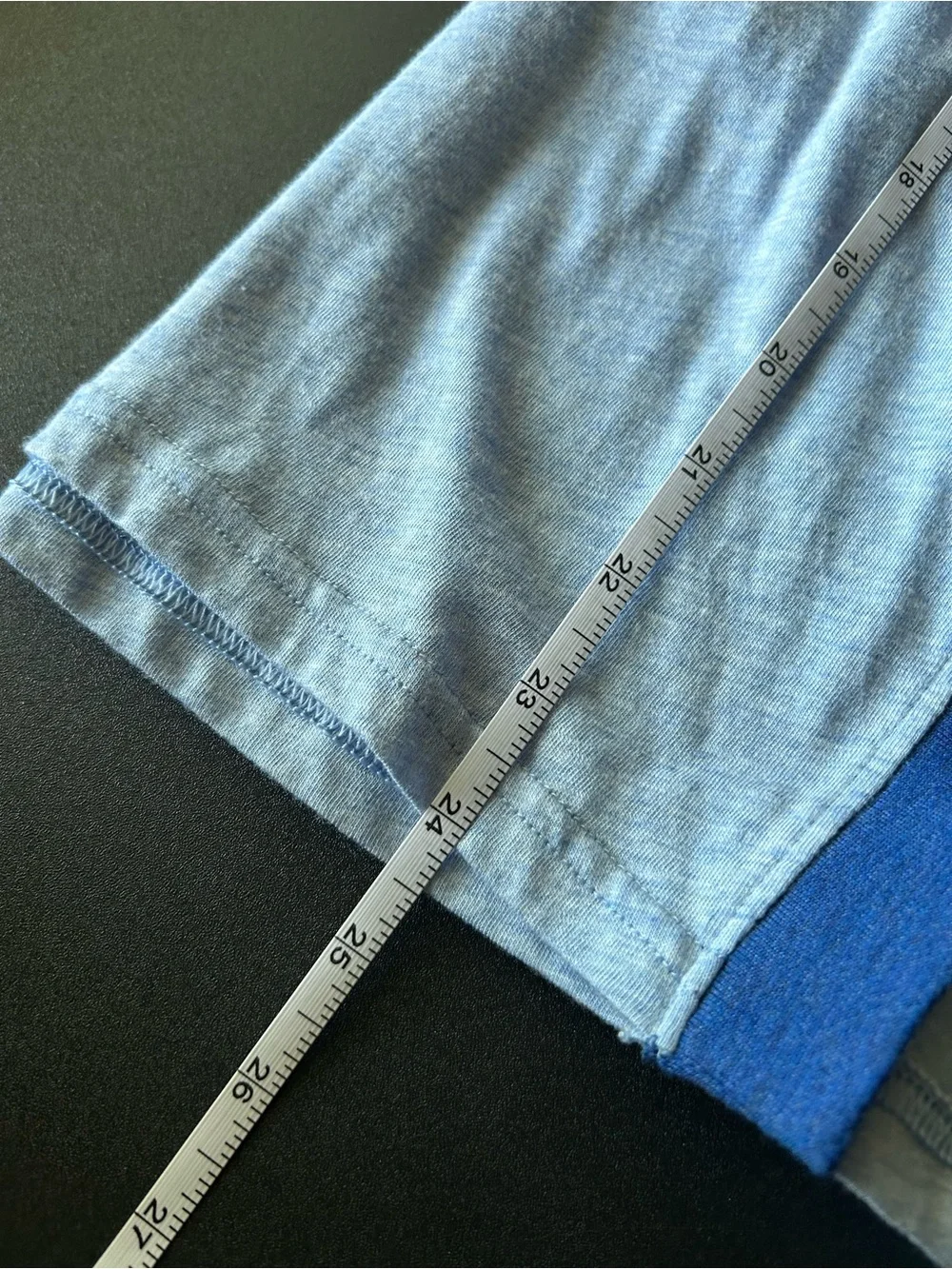 Nike Girls Size M Light Blue & Navy Short Sleeve Tee